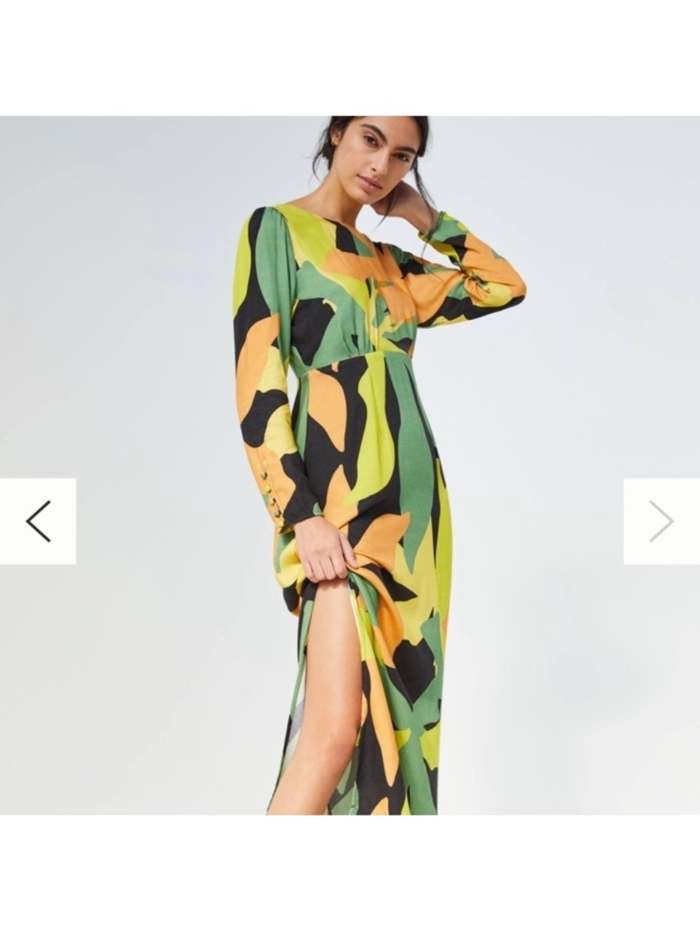 Anthropologie Blank London Marike Multi Print Maxi Dress